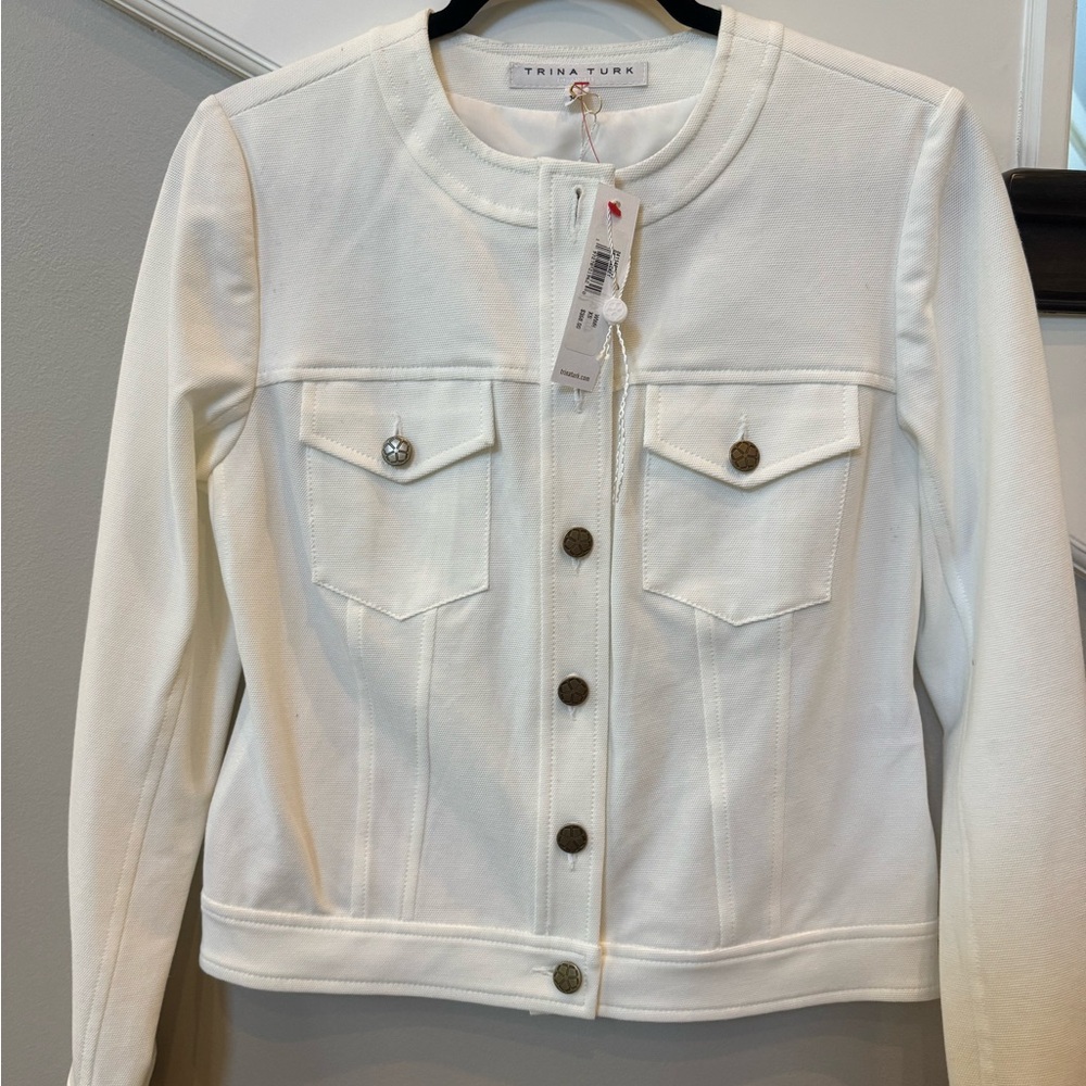 Trina Turk Cream Jacket - Picture 5 of 6